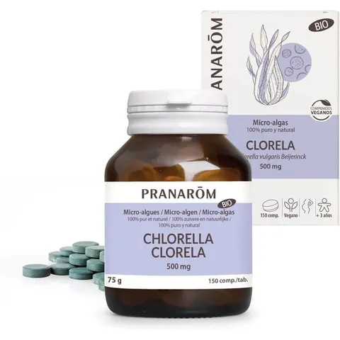 Pranarôm Clorela 500 mg BIO 150 comp – imagen 3
