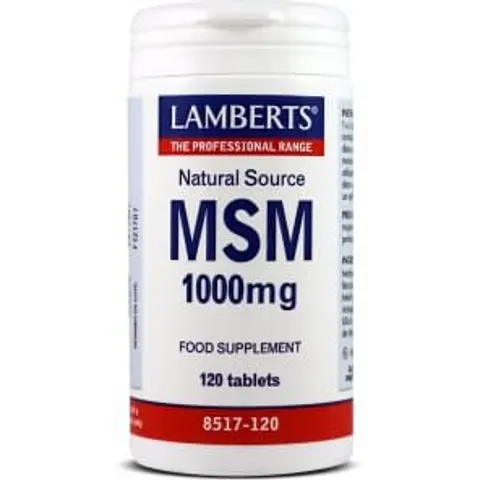 Lamberts MSM 1000mg 120 Tabs – imagen 4