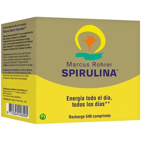Marcus Rorher Espirulina Recarga 540 Tabs – imagen 2