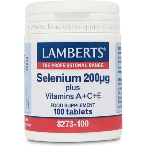 Lamberts SELENIO 200µg + A + C + E 100 Tabs – imagen 3