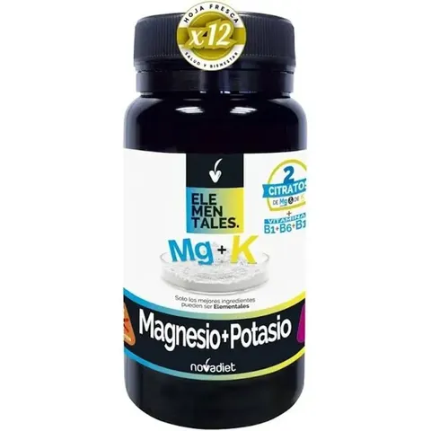 NOVADIET Elementales Magnesio + Potasio 60comp – imagen 3