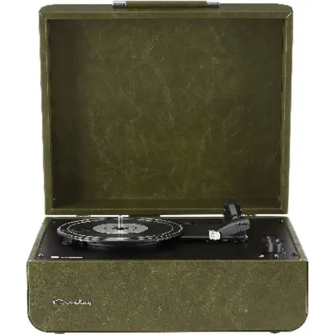 Crosley Tocadiscos portátil con bluetooth verde bosque – imagen 2