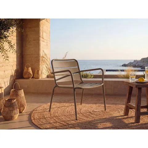 Unique Sillón de jardín metal topo – imagen 2