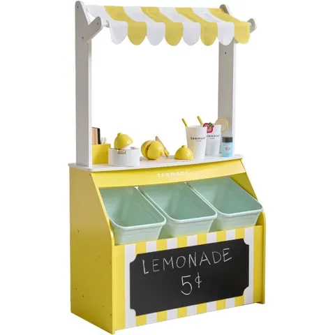 Teamson Puesto de limonada de madera, 100 cm, blanco – imagen 2