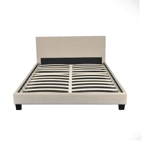 Weber Cama con somier, beige, 160x200 cm – imagen 2