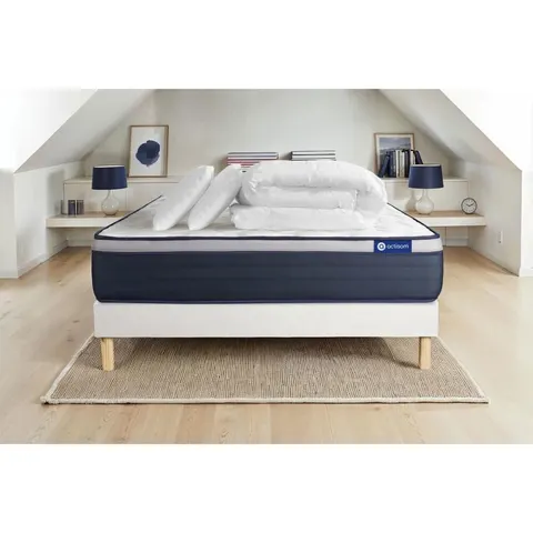 Actisom Pack colchón blanco espuma viscoelástica 180 x 200 – imagen 2