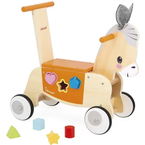 Janod Correpasillos burro de madera – imagen 2