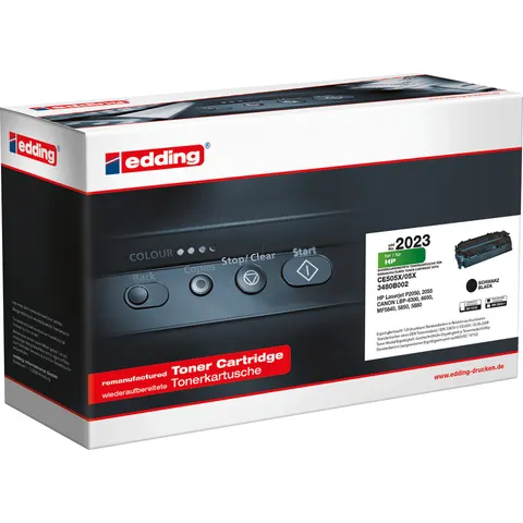 EDDING EDD-2023 - Tóner, negro, 05X, relleno, HP – imagen 2