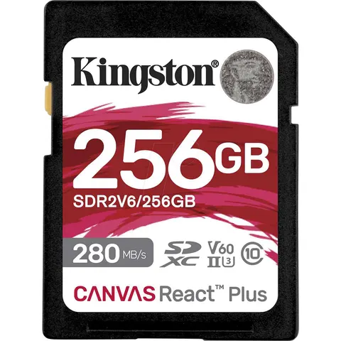 Kingston Technology Canvas React Plus 256 GB SDXC UHS-II Clase 10 – imagen 3
