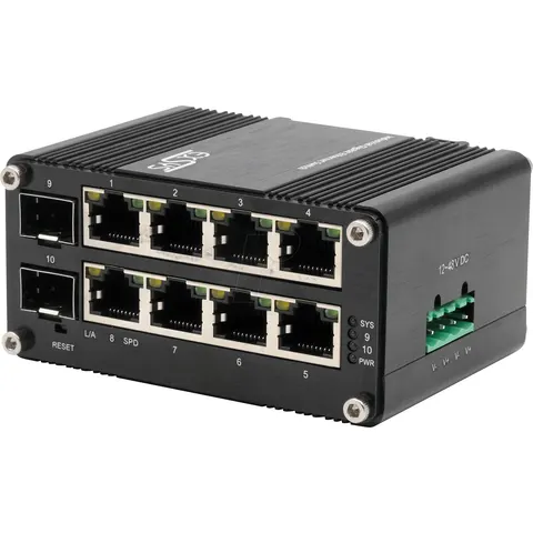 EXSYS EX62035MS - Switch, 8+2 puertos, Gigabit Ethernet, SFP – imagen 2