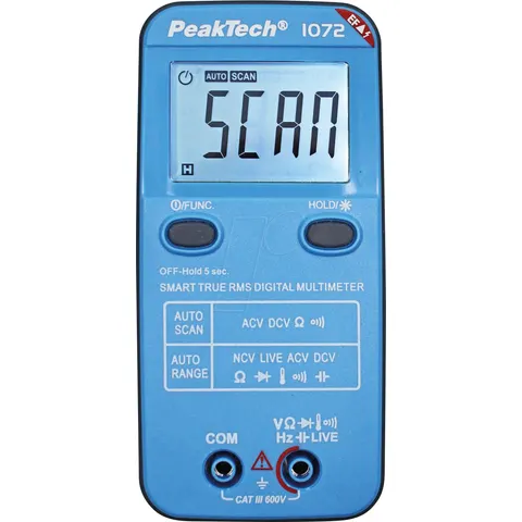 PEAKTECH 1072 - Multímetro, digital, 4.000 cuentas, NCV, TRMS – imagen 2