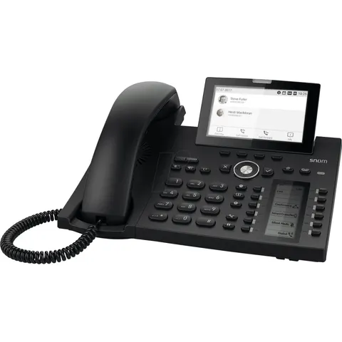 SNOM D385 - Teléfono VoIP, con cable, negro – imagen 2