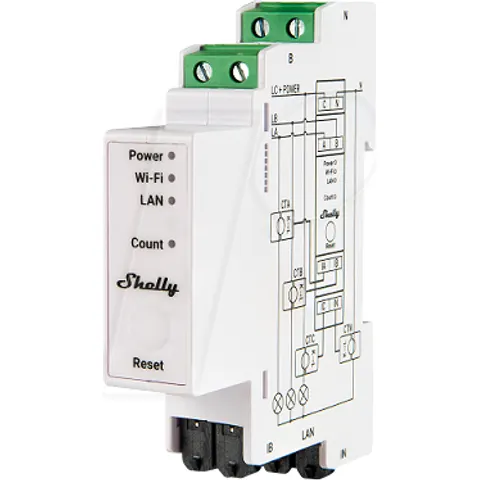 SHELLY PRO 3EMV2 - Shelly Pro 3EM v2 – imagen 2