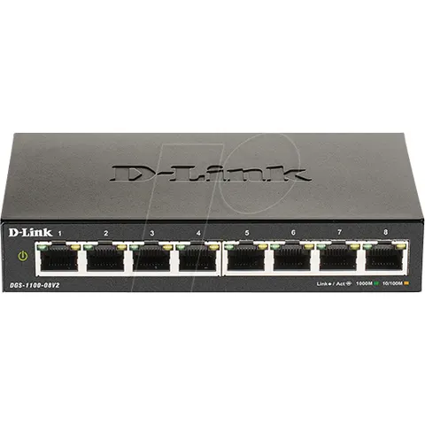 D-LINK DGS1108V2 - Switch, 8 puertos, Gigabit Ethernet – imagen 5