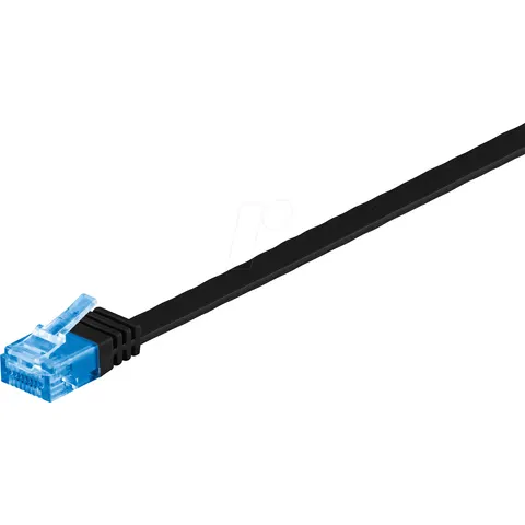 GOOBAY 96323 - Cable plano Cat.6a negro 2 m – imagen 2
