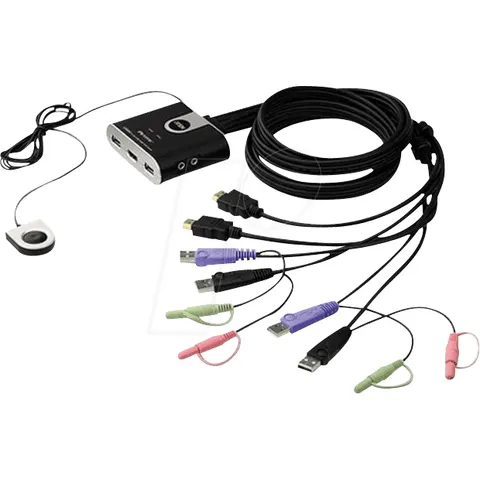 ATEN CS692 - 2 puertos USB HDMI KVM switch con audio – imagen 2