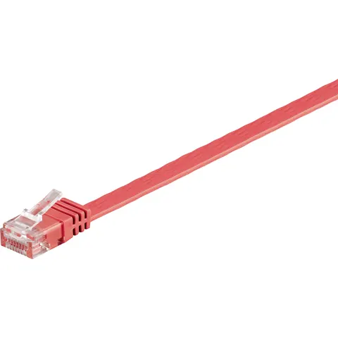 GOOBAY 96418 - Cable plano CAT 6, rojo, 3 m – imagen 2