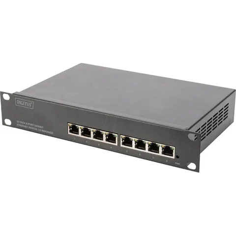 DIGITUS DN-80117 - Switch, 8 puertos, Gigabit Ethernet – imagen 2