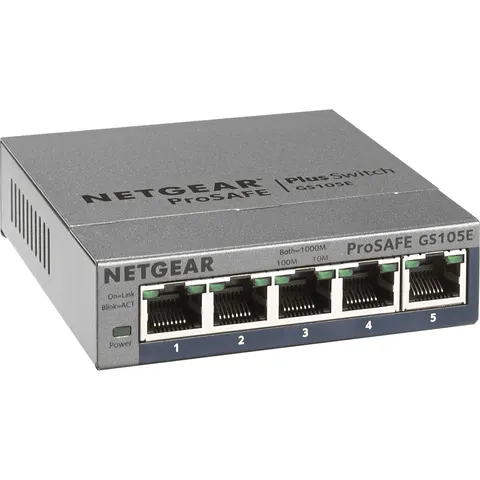 NETGEAR GS105E - Switch, 5 puertos, Gigabit Ethernet – imagen 3