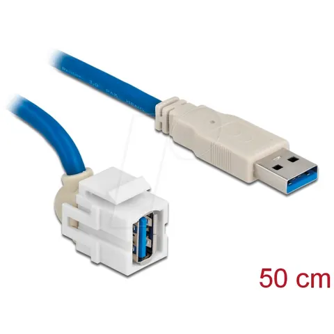 DELOCK 86871 - Módulo Keystone USB 3.0 a, conector hembra 250° > conecto – imagen 2