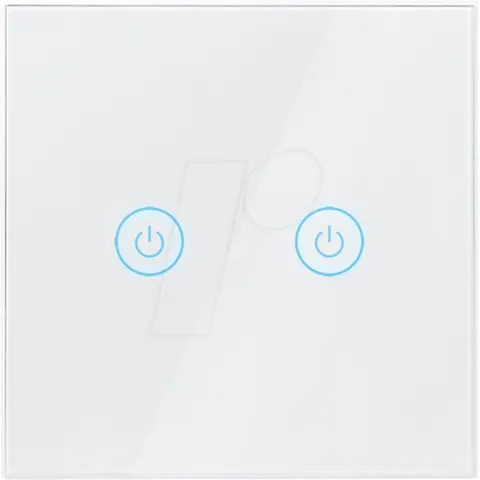 LOGILINK SH0125 - Interruptor de pared WLAN, doble, TUYA – imagen 2