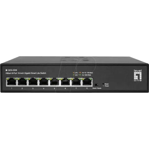 LEVELONE GES2208 - Switch, 8 puertos, Gigabit Ethernet – imagen 2