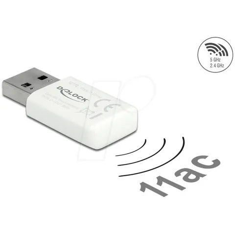 DELOCK 12770 - Adaptador WLAN, USB, 1167 Mbps – imagen 2