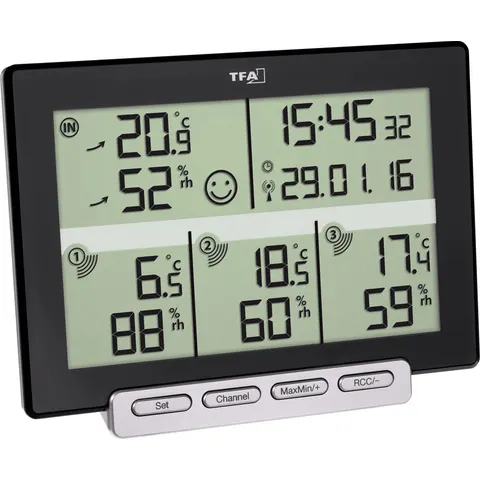 TFA DOSTMANN WS 30305701 - Higrómetro radiotérmico – imagen 2