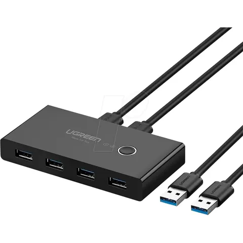Switch KVM US216 4 Puertos USB 3.0 (Negro) - UGREEN – imagen 3