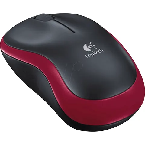 LOGITECH M185 RT - Ratón (mouse), inalámbrico, rojo – imagen 2