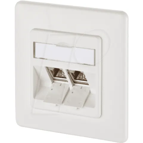 METZ CONNECT BTR 1309121002-E - módulo E-DAT 2 Port UP Cat.6a blanco puro – imagen 2