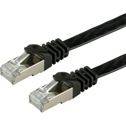 VALUE 21990975 - Cable plano FTP negro Cat.6 5m – imagen 2