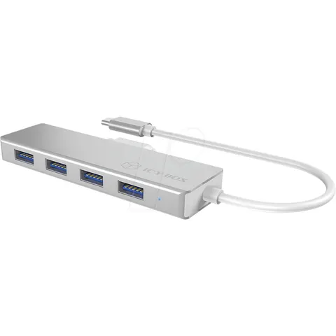 Concentrador USB C - 4x USB 3.0 (Plata) - ICY BOX – imagen 3