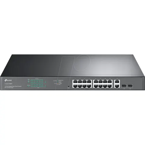 Switch 19" Gigabit Easy Smart 16 Puertos PoE - TP-LINK – imagen 4