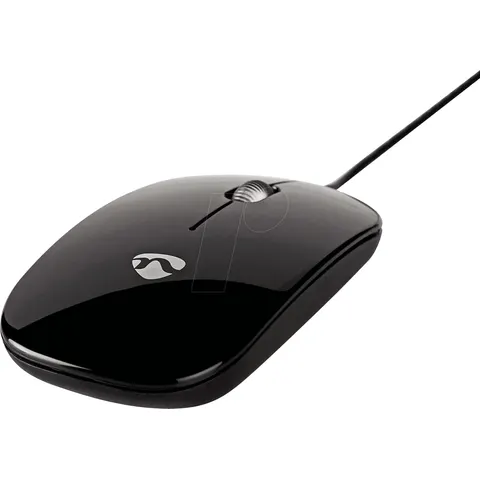 NEDIS N MSWD200BK - Wired Mouse, 1000 DPI, 3-Button, Black – imagen 2