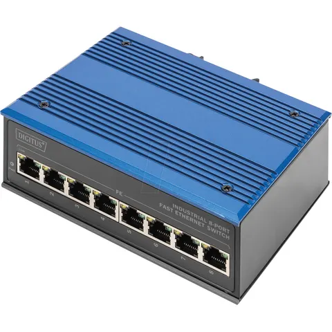 DIGITUS DN650106 - Switch, 8 puertos, Fast Ethernet – imagen 2