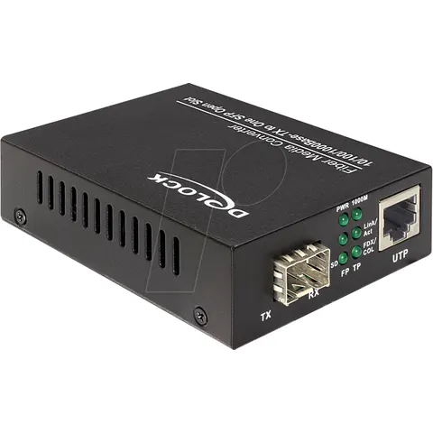 DELOCK 86220 - Convertidor multimedia, Gigabit Ethernet, SFP – imagen 2