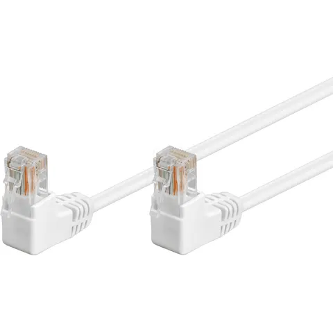 GOOBAY 96069 - Cat.5e Patch (2x90°) blanco 0,50 m – imagen 2