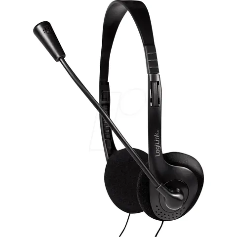 HS0052 Auriculares con Micrófono (Negro) - LOGILINK – imagen 3