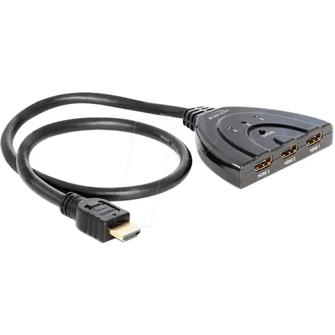DELOCK 87619 - Interruptor HDMI, 3x conector HDMI , manual – imagen 2
