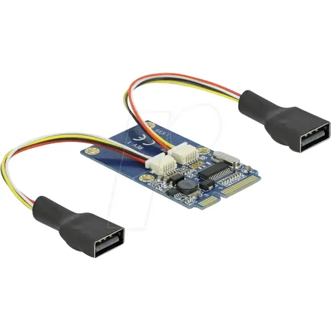 DELOCK 95242 - Mini PCIe > 2x USB 2.0 A – imagen 2