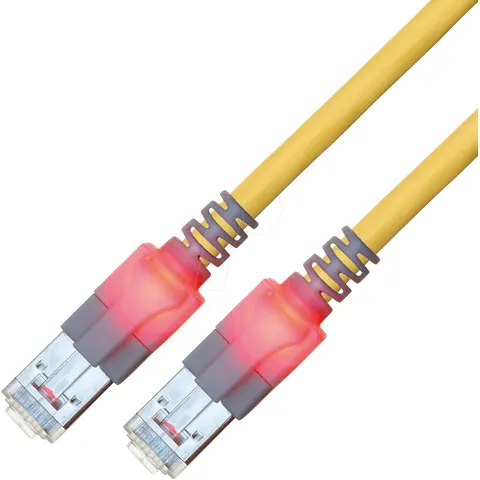 EASYLAN CS1OYCDCD0010 - Cable de conexión CAT de 1 led, DualBoot, S/FTP amarillo – imagen 2