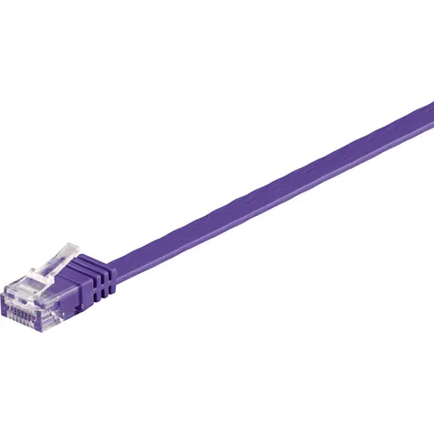 GOOBAY 96313 - Cable plano Cat.6a violeta 1 m – imagen 2