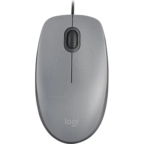 LOGITECH M110GR - Ratón (mouse), cable, gris – imagen 2