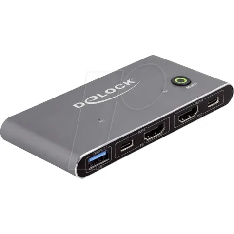 DELOCK 18647 - 2-port KVM switch, HDMI – imagen 2