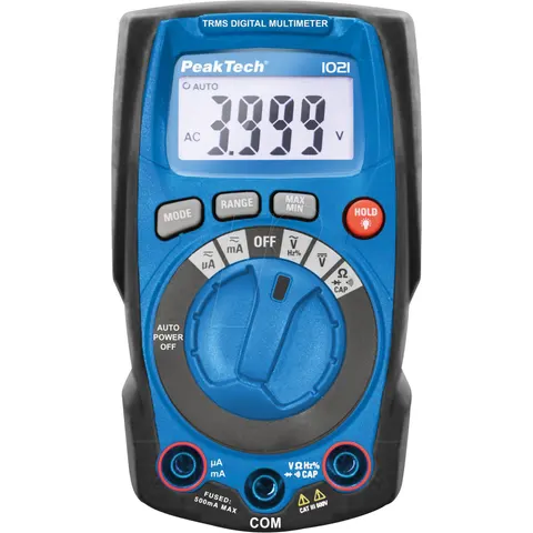 PEAKTECH 1021 - Multímetro, digital, 4000 cuentas, TrueRMS – imagen 2