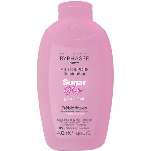 Byphasse Sugar Glow leche corporal iluminadora con prebióticos 400 ml – imagen 2