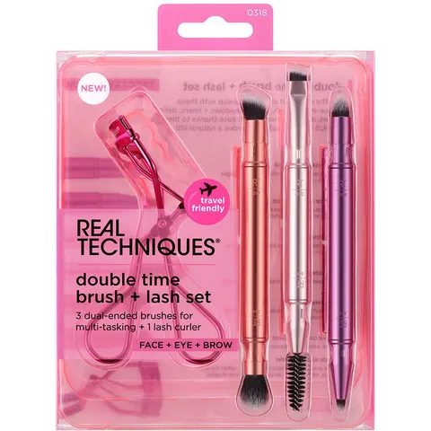 Real Techniques Double Time Brush + Last Estuche 4 pz – imagen 2