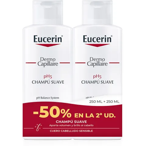 Eucerin pH5 Champú Suave 2x250 ml – imagen 3