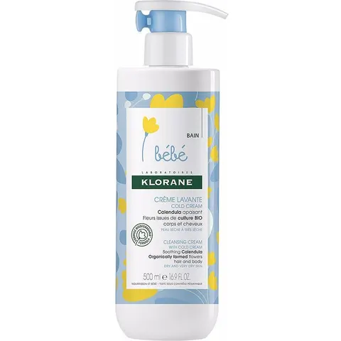 Klorane Bebé Crema Limpiadora 500ml – imagen 2